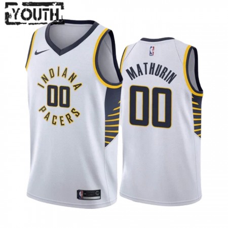 Dres Indiana Pacers Bennedict Mathurin 00 Nike 2022-23 Association Edition Bijela Swingman - Dječji